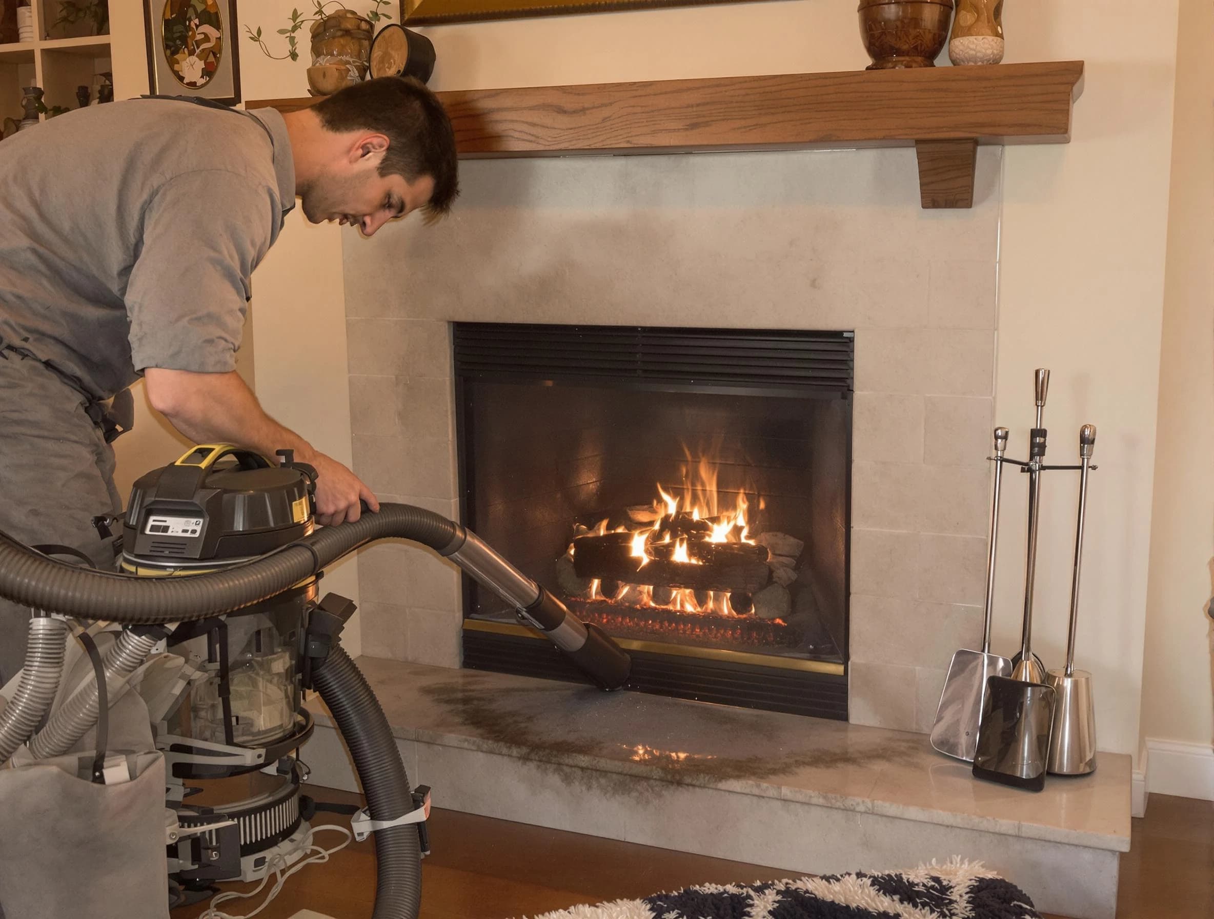 Routine fireplace upkeep by Avondale Estates Chimney Sweep in Avondale Estates, GA