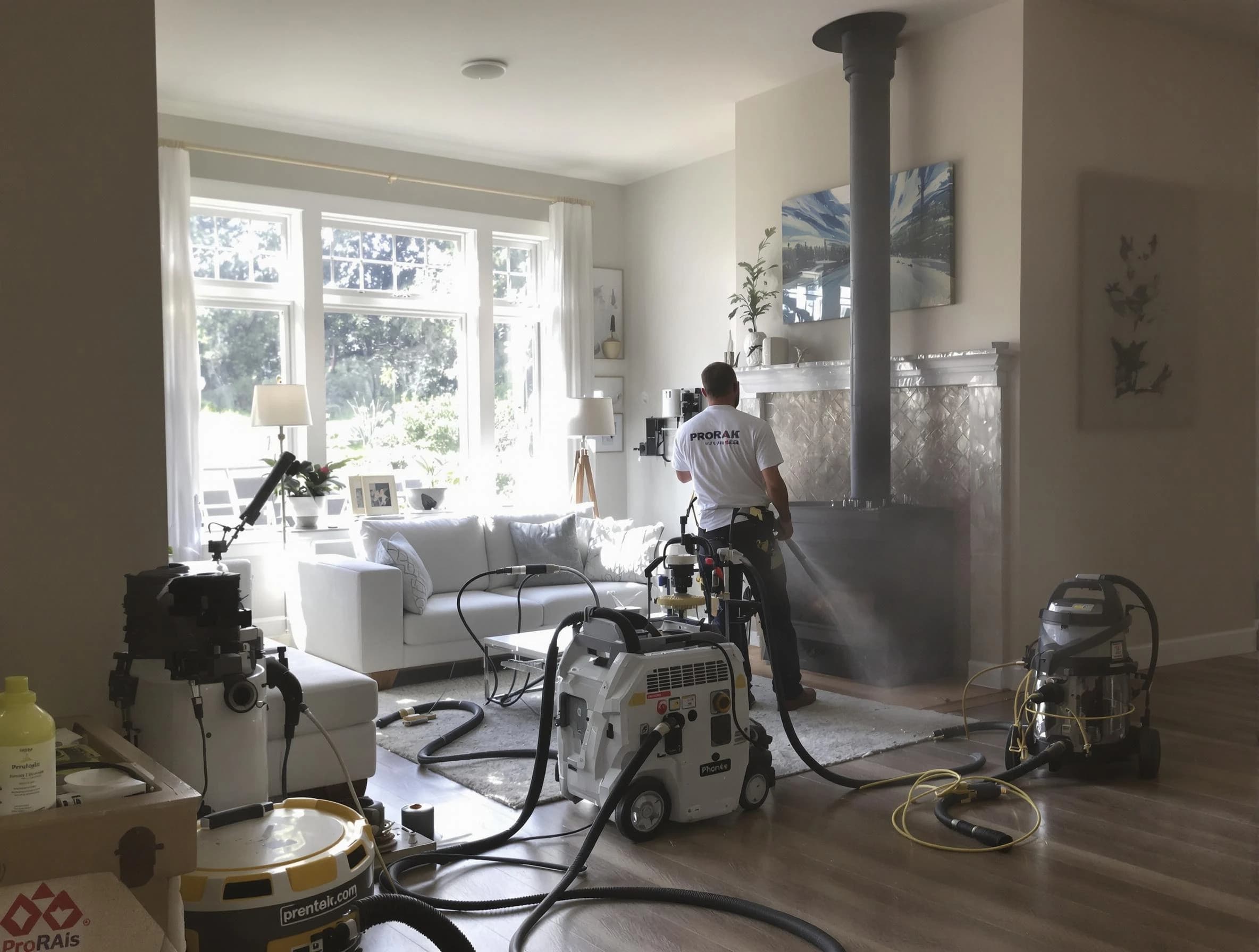 Soot removal service by Avondale Estates Chimney Sweep for a fireplace in Avondale Estates, GA