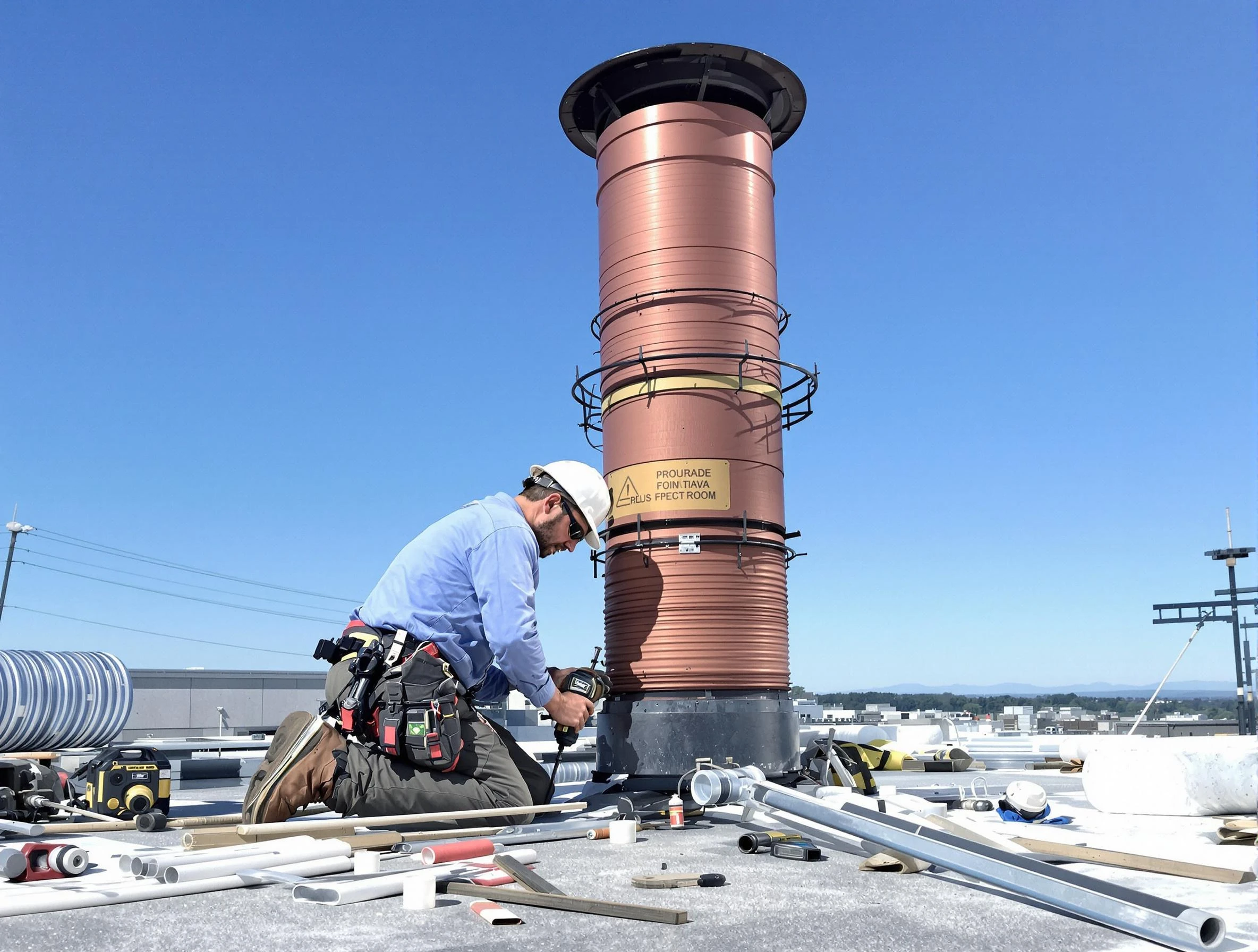 Installed chimney liner by Avondale Estates Chimney Sweep in Avondale Estates, GA