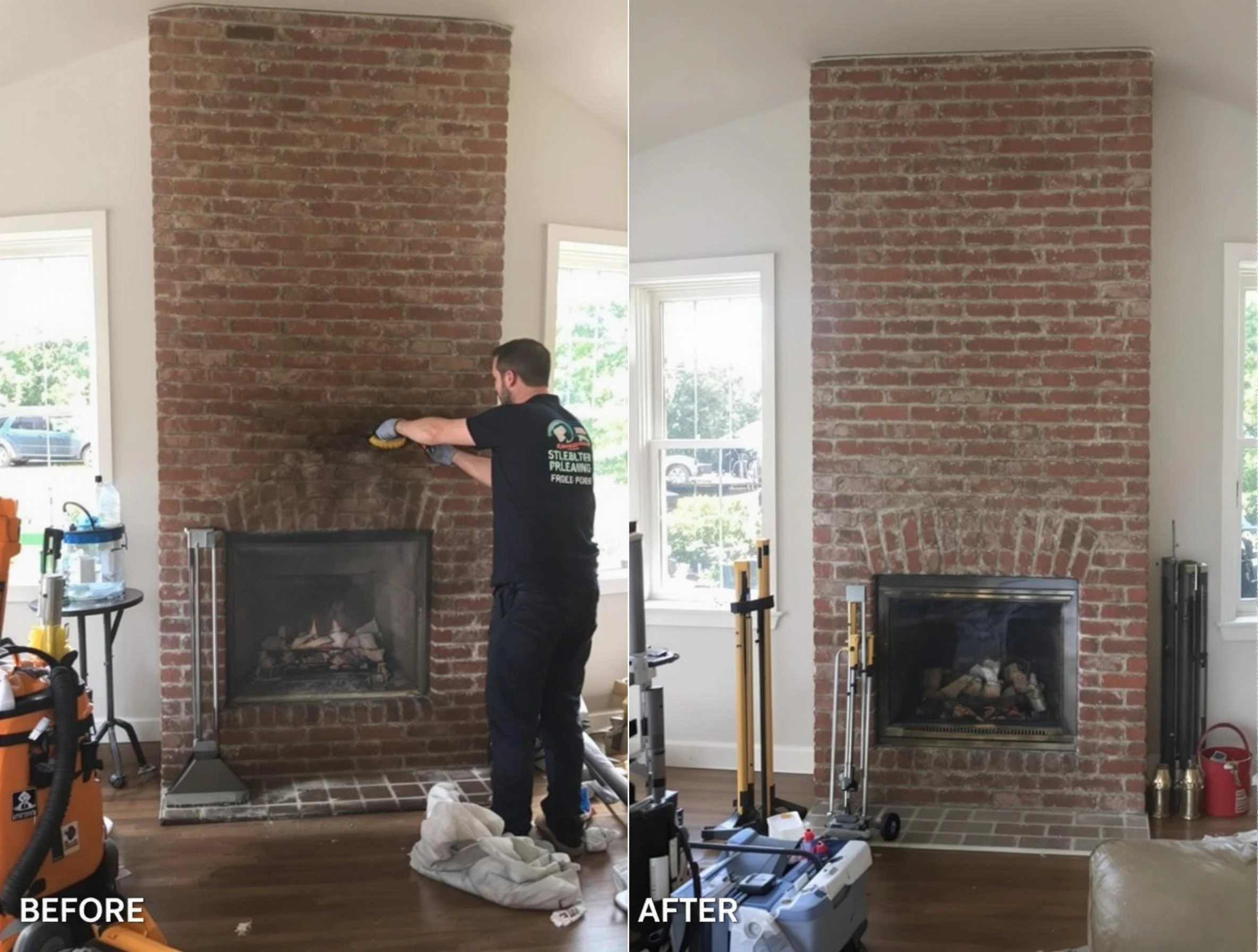 Finished chimney sweeping service by Avondale Estates Chimney Sweep in Avondale Estates, GA