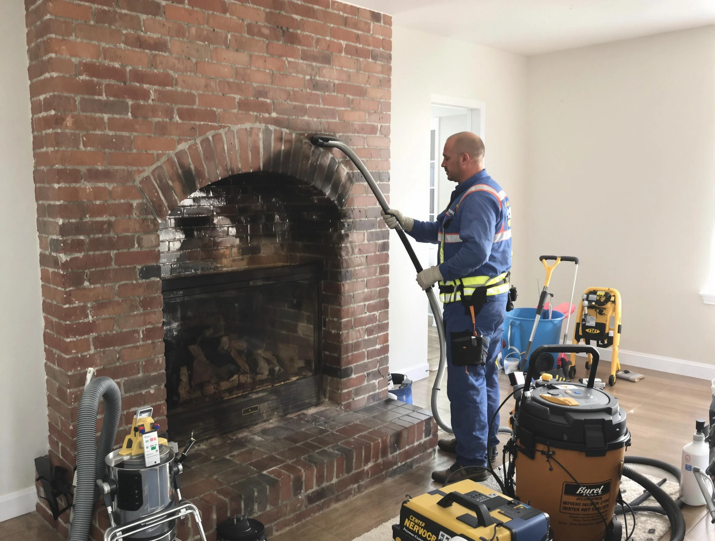 Avondale Estates Chimney Sweep expert performing detailed chimney sweep in Avondale Estates, GA